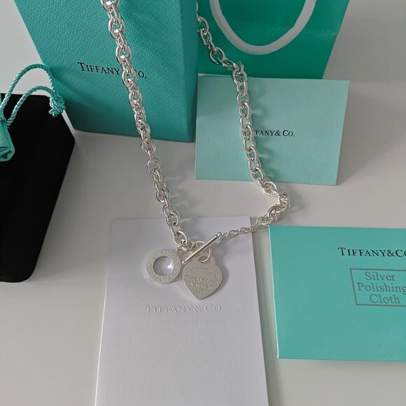 Necklace Tarnished Tiffany And Co Silver Silver Polishing Cloth